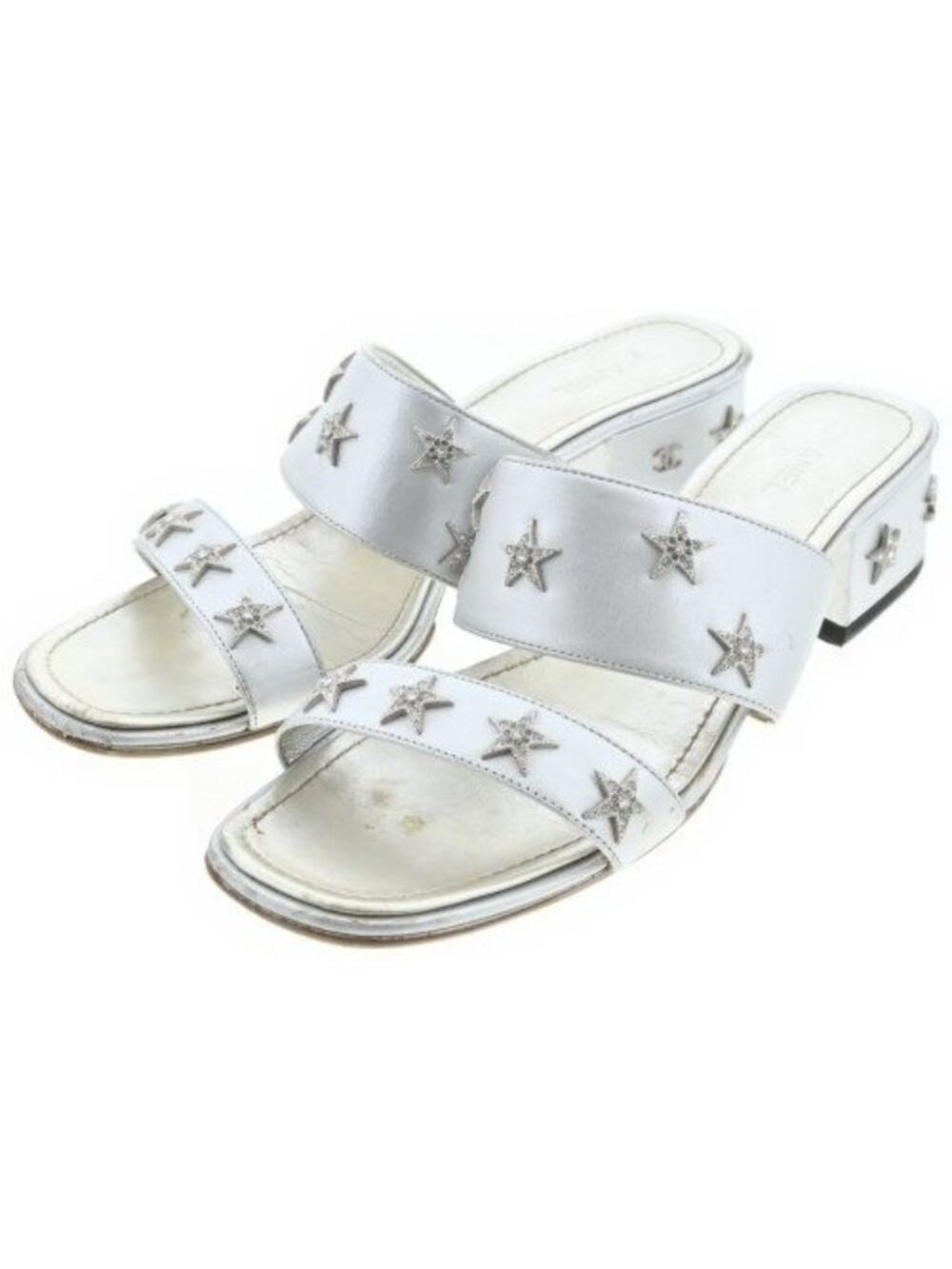 Chanel Sandals Silver